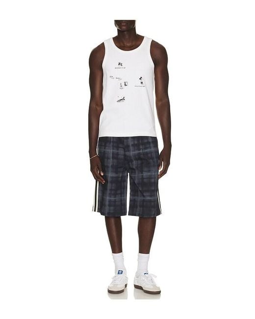 JUNGLES Blue No Where To Go Tank Tops for men