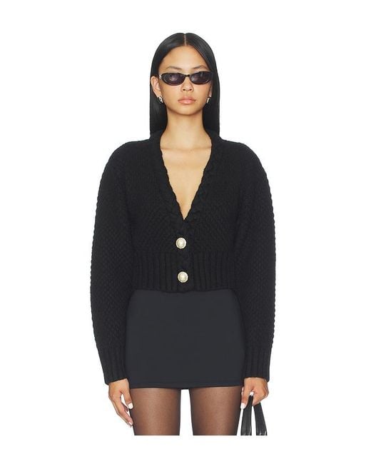 MAJORELLE Black Cardigan Phiala