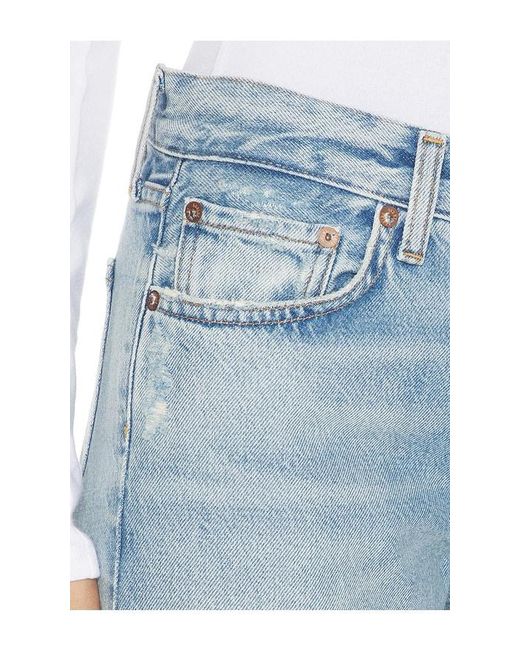 Agolde Blue Low Rise Slim Jeans