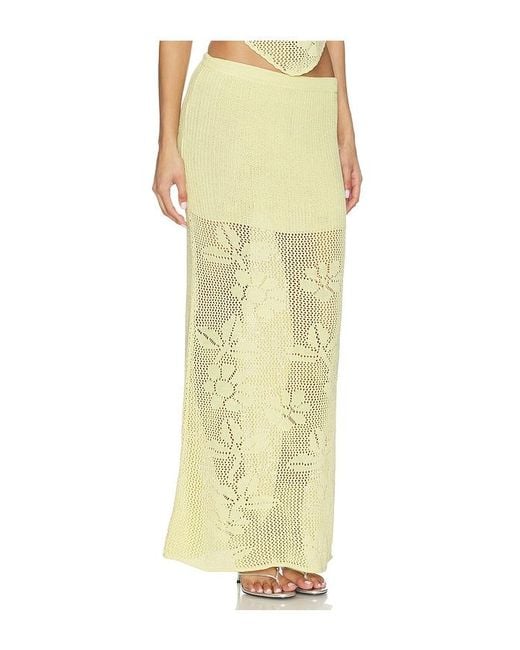 CAPITTANA Yellow Mallory Skirt