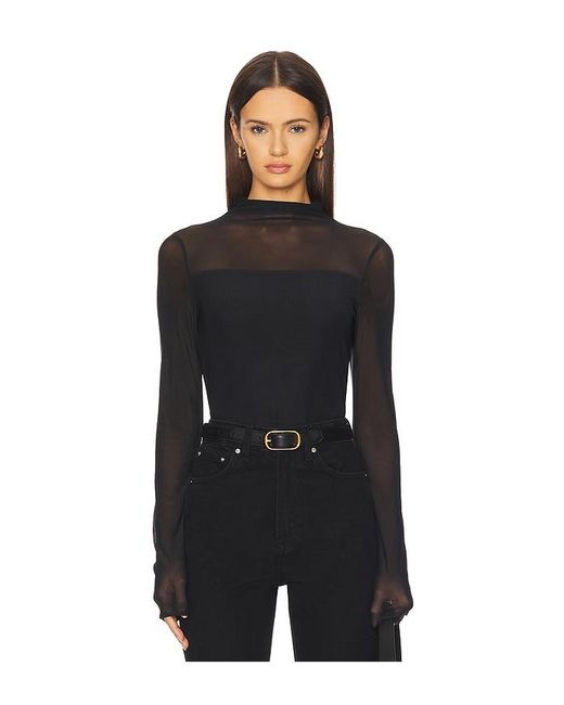 Cuello Alto De Doble Capa Y Manga Larga Luca En Color Negro Talla (También En M, Xs) Rag & Bone de color Black