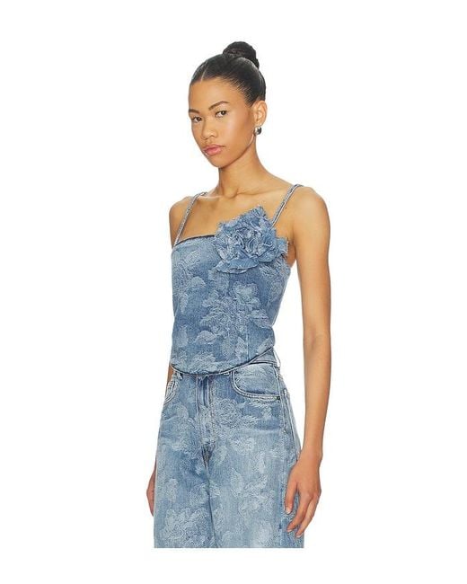 GIUSEPPE DI MORABITO Blue Denim Top