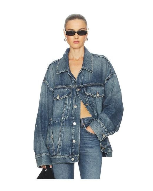 Agolde Blue Reworked Wayne Jacket
