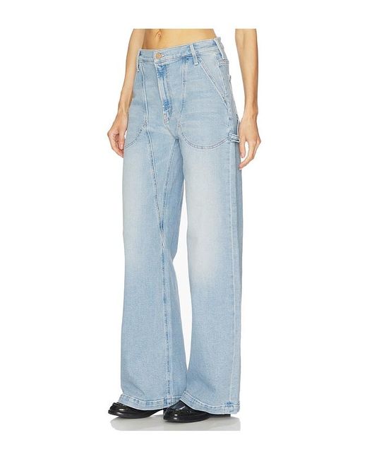 Mother Blue The Chisel Sneak Jeans