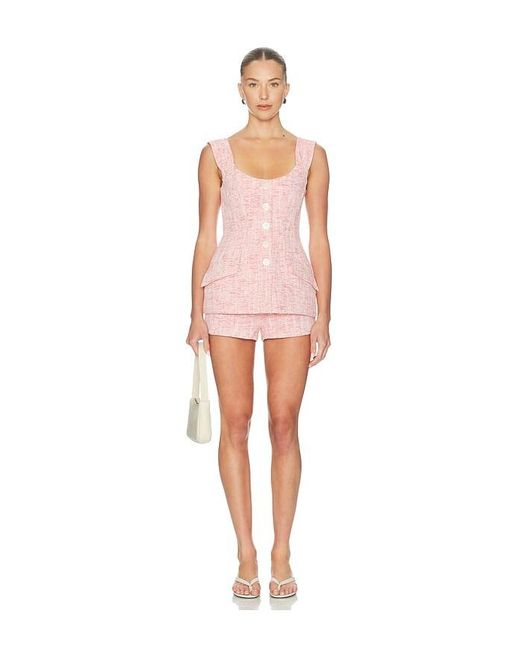 Amanda Uprichard White Amoretta Shorts