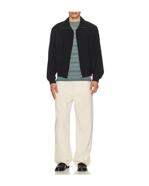 FRAME Black Wool Zip Blouson for men