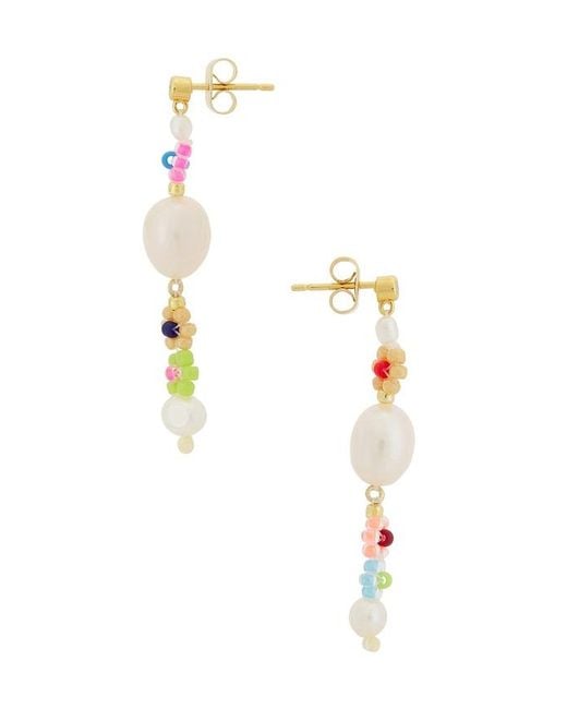 Anni Lu White Mexi Flower Earring