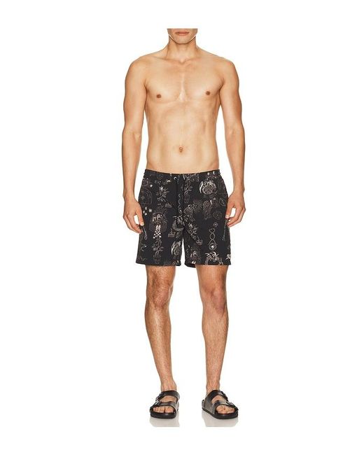 AllSaints Black Terra Swimshort for men