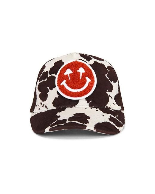 Happy Caps Red Cow Print Trucker Hat