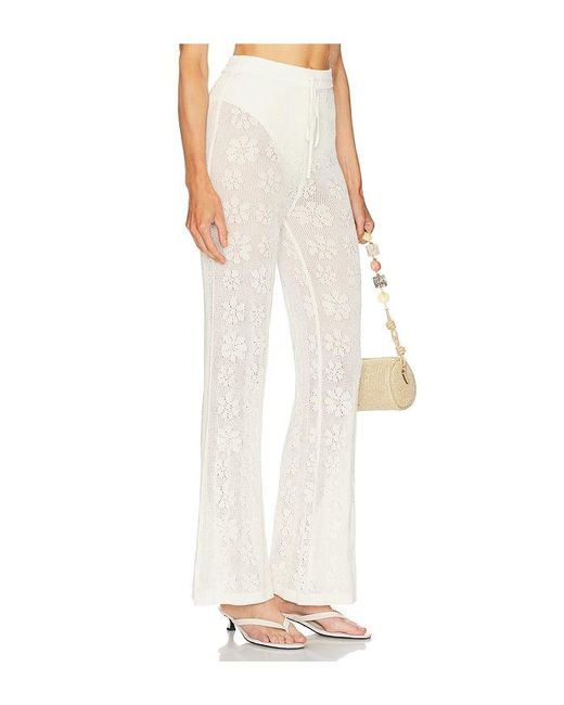 Asta Resort Delilah クロシェのパンツ White