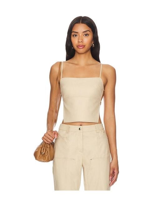 Camila Coelho Natural Rousseau Top