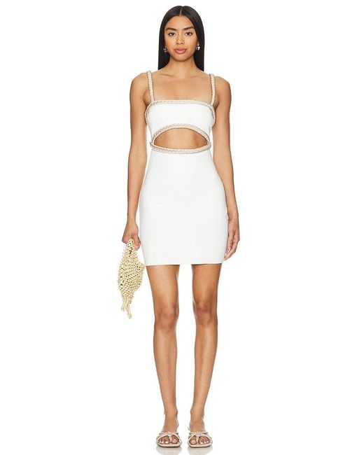 RUMER White Riviera Mini Dress