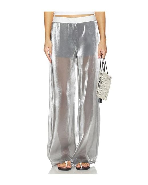 Madison The Label White Ines Sheer Pant