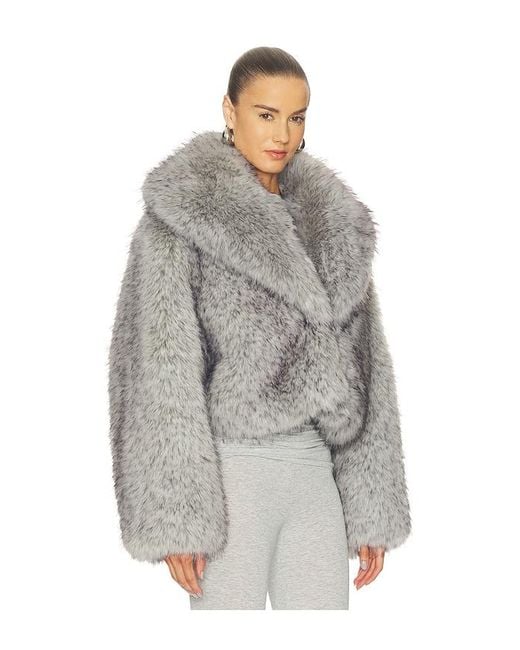 Camila Coelho Gray Nuria Coat