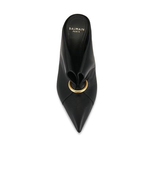 Balmain Black Pantolette Piercing