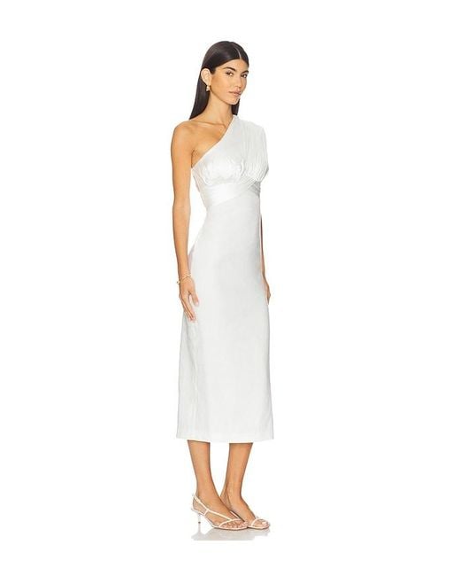 Camila Coelho White Kleid Delanie