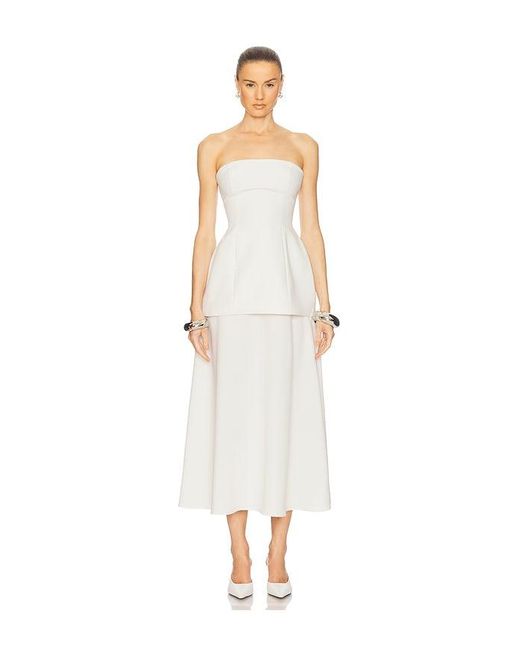 Helsa White The Heavy Crepe Tunic Top
