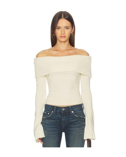 SNDY'S Natural X Revolve X Revolve Orlea Knit Top Sweater