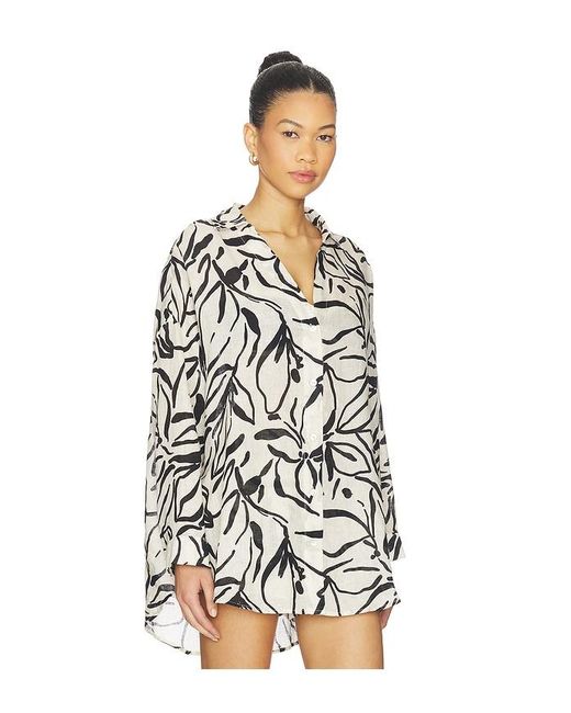 LSPACE White Rio Tunic Top