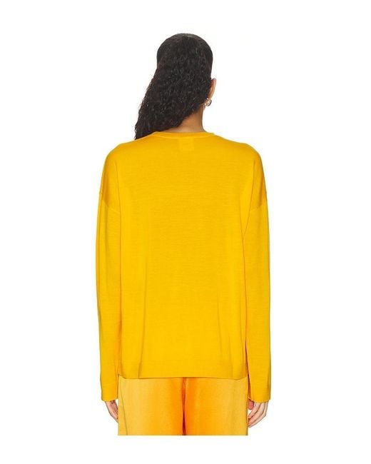 Leset Yellow James Oversized Crewneck