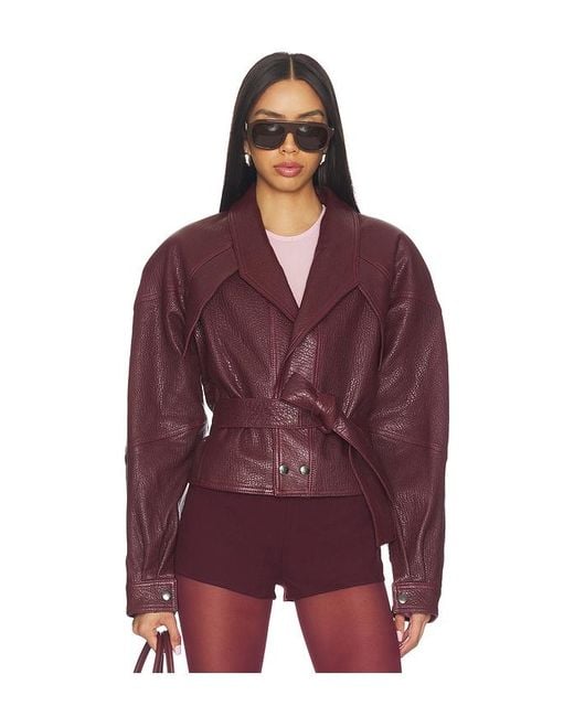 Manokhi Purple Karo Jacket