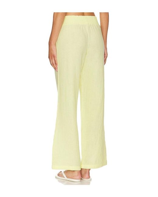 Bobi Yellow Wide Leg Pants