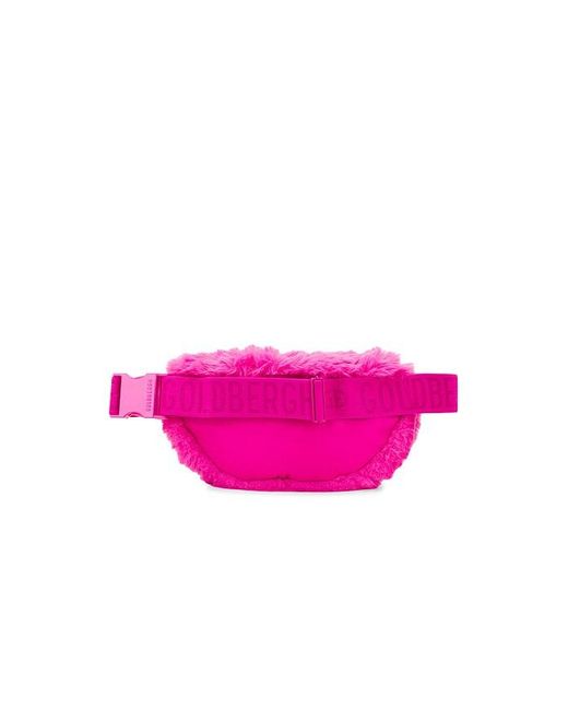 Goldbergh Doux Fanny Pack With Imi Fur in Pink Lyst UK
