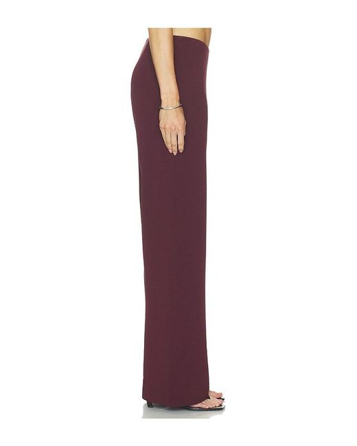 Vince Red Colette High Waist Crepe Bias Pant