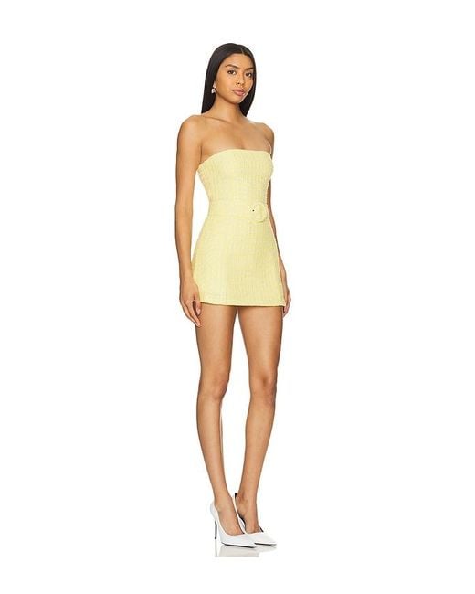 Amanda Uprichard Yellow X Revolve Fae Romper