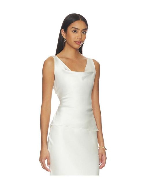 Norma Kamali White Maria Top
