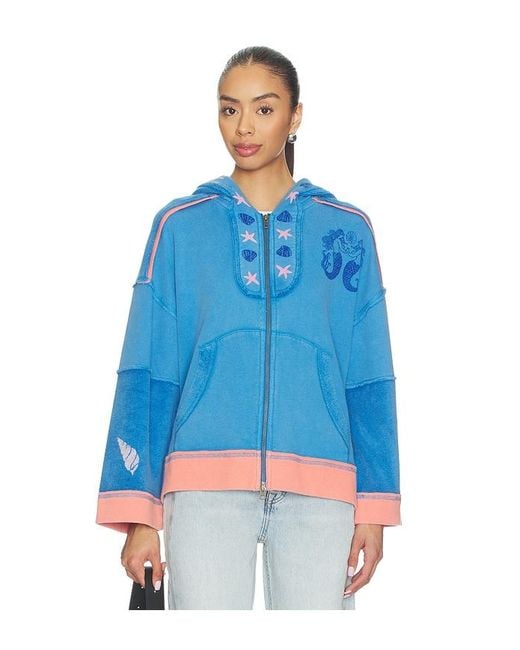 Free People Blue X We The Free Seashell Cardi