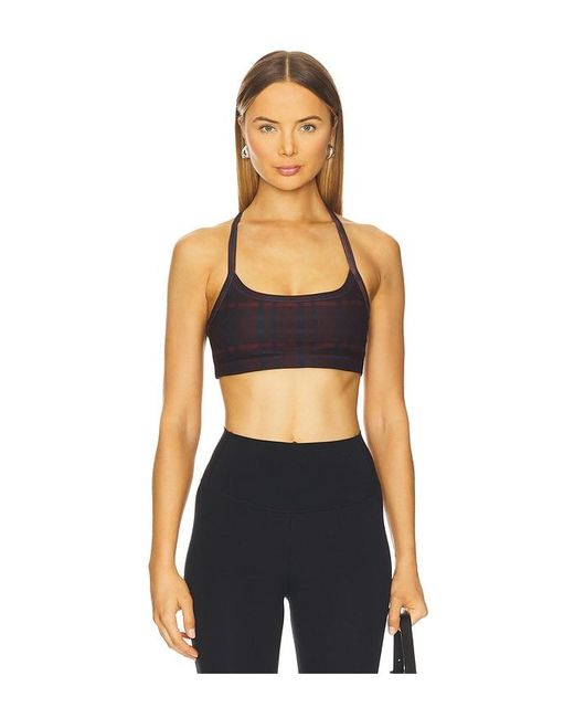 Beyond Yoga Blue Soft Mark Slim Racerback Sports Bra