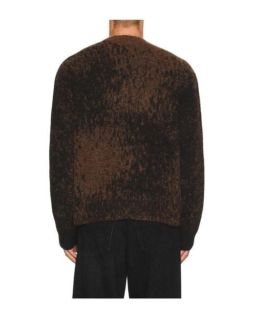 AllSaints Black Storm Crew Neck Sweater for men