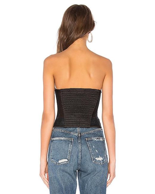 superdown Black Jeanine Mesh Corset