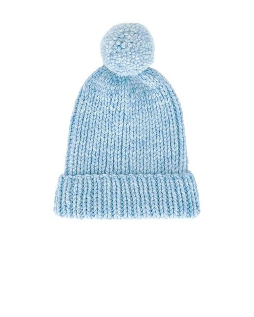 Loeffler Randall Blue April Chunky Knit Hat