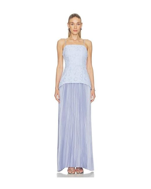 Elliatt White Lacy Strapless Gown