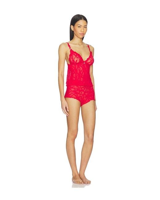 Skims Red Triangle Cami And Short Set