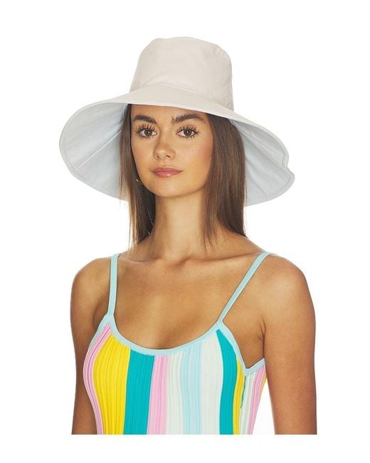 Hat Attack Blue Reversible Canvas Sunhat