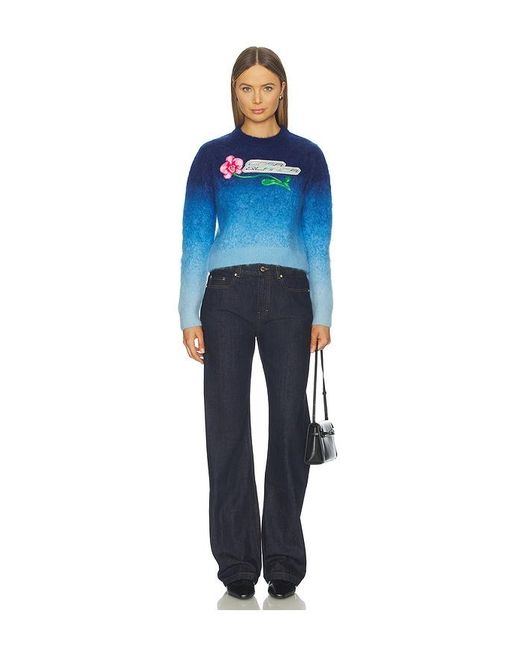 Casablanca Blue Gradient Orchid Sweater