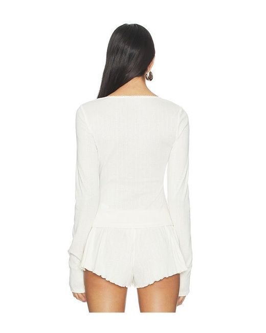Lovers + Friends White Isobel Top