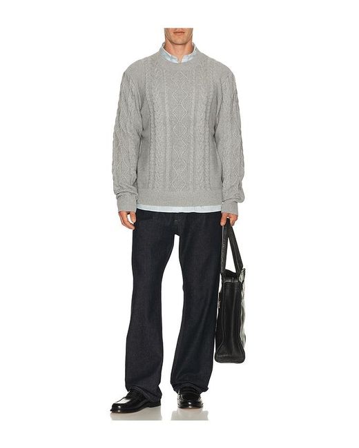Asher Gray Andre Cable Knit Sweater for men