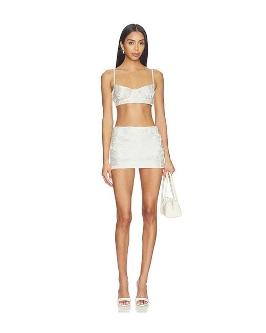 Milkwhite White Mini Skirt