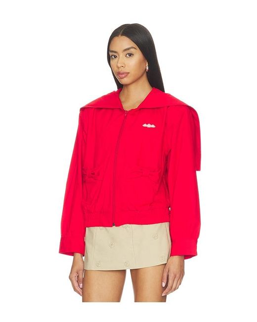 Sandy Liang Red Farro Jacket