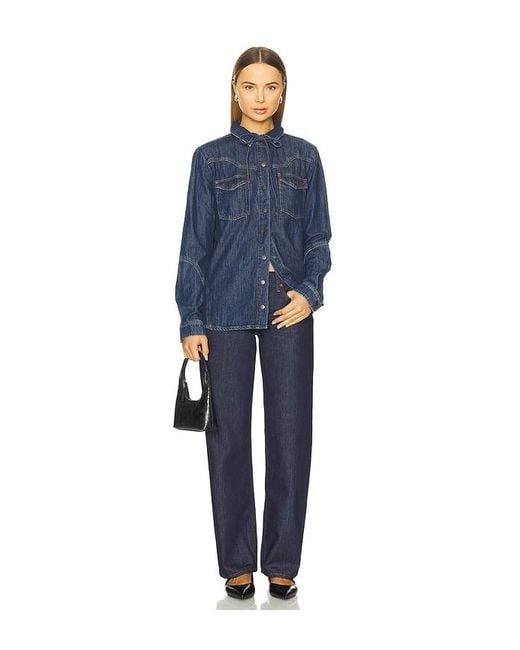 seventy + mochi Blue Mia Shirt
