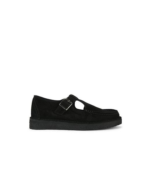 Clarks Black Nomad T-Bar Loafer for men