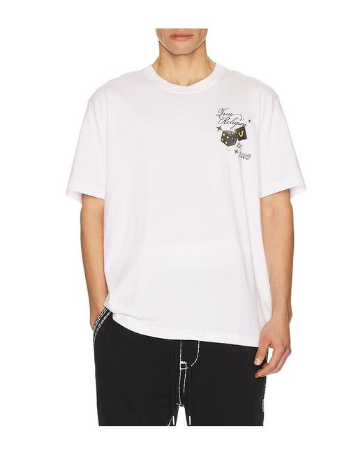 True Religion White Dice Tee for men
