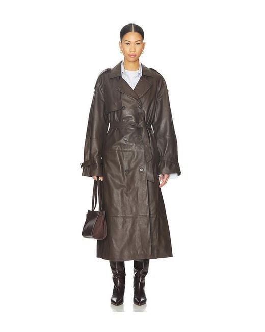 AllSaints Black Reed Mac Coat