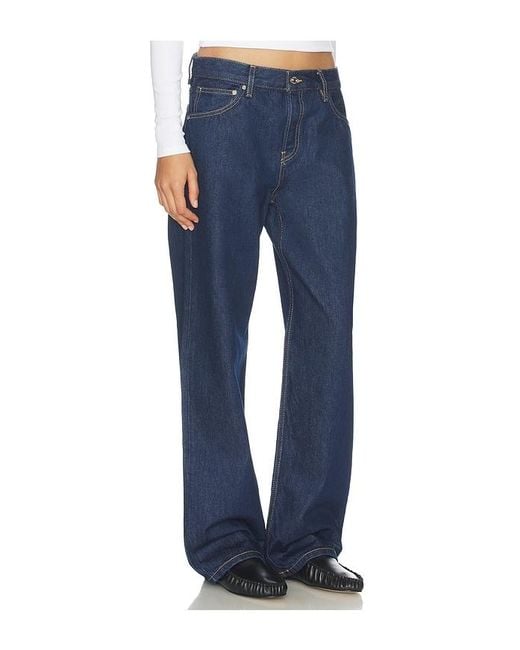 EB DENIM Blue Mid Rise Baggy Jeans