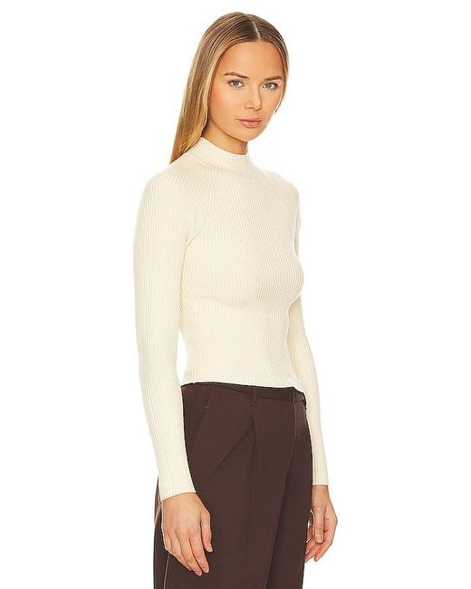 House of Harlow 1960 Natural X Revolve Ranae Mock Neck Sweater