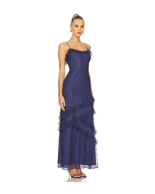 Cami NYC Blue Elouisa Lace Gown